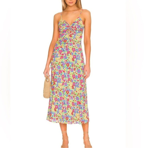 Faithfull the brand Shayna Midi Dress Floral Print